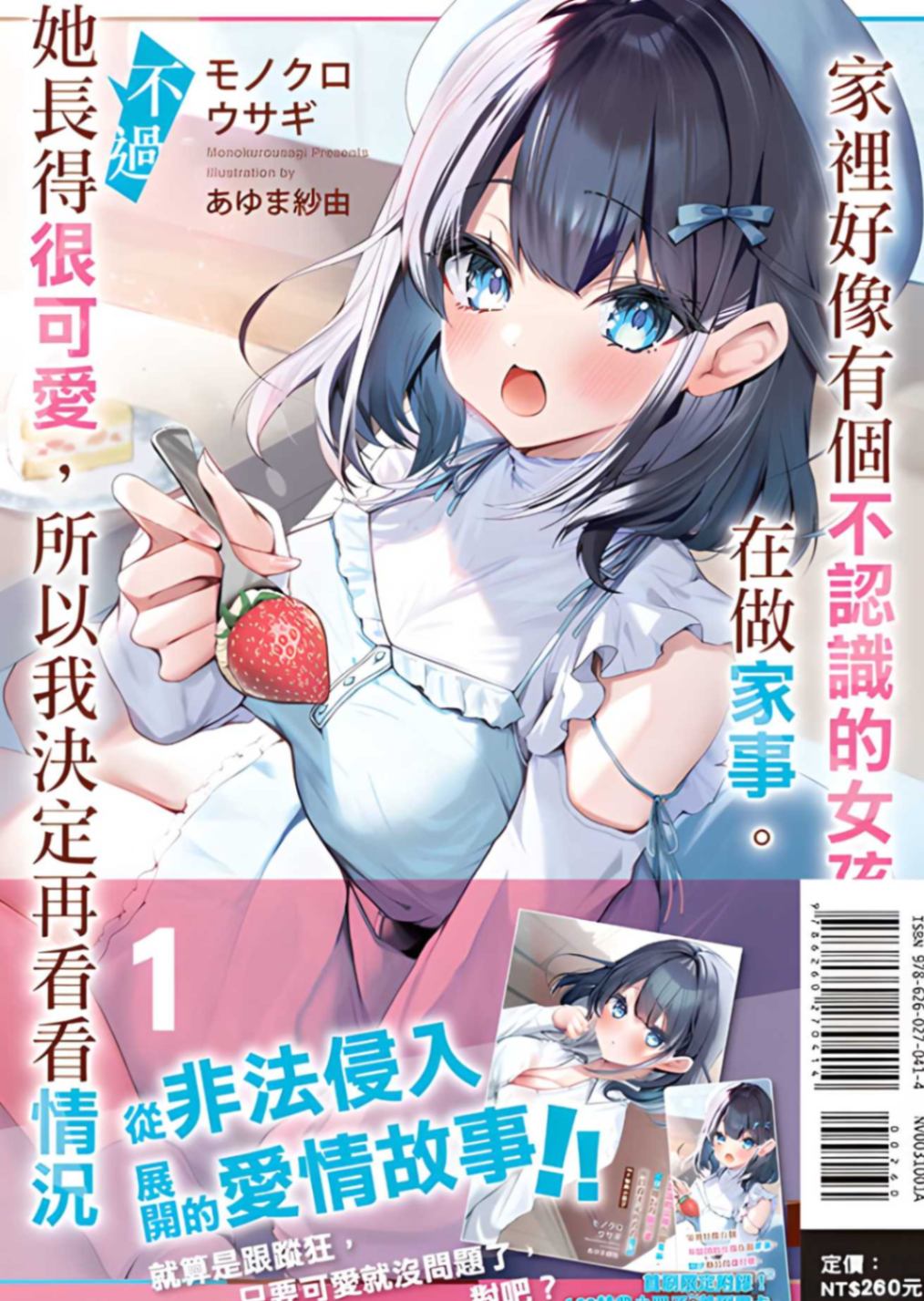 家裡好像有個不認識的女孩在做家事。不過她長得很可愛，所以我決定再看看情況